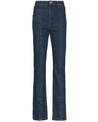 ROTATE BIRGER CHRISTENSEN - Jada Zip-Ankle Flared Jeans - Lyst