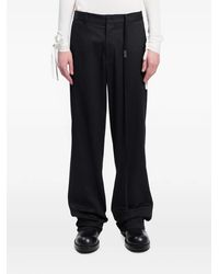Ann Demeulemeester - Cotton-Drill Straight-Leg Trousers - Lyst