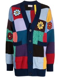 Moncler - Wool And Cotton Blend Cardigan - Lyst