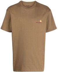 Carhartt - Embroidered-logo Cotton T-shirt - Lyst
