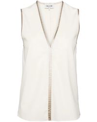 Del Core - Canotta Con Scollo A V - Lyst