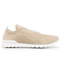 Kiton - Knitted-Upper Low-Top Sneakers - Lyst
