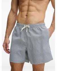 ARMANI EXCHANGE - Short De Bain À Lien De Resserrage Et Logo Imprimé - Lyst