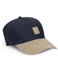Calvin Klein - Mixed Media Colourblock Logo-Patch Baseball Cap - Lyst