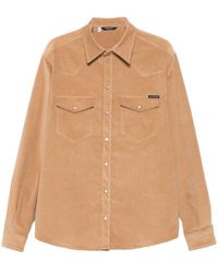 Dolce & Gabbana - Corduroy Button-Fastening Shirt Jacket - Lyst