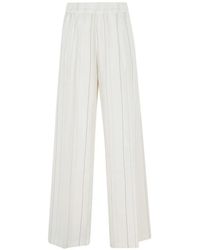 Semicouture - Pinstripe Trousers - Lyst