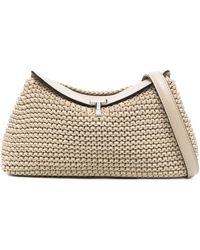 TOTEME - T-Lock Woven-Leather Clutch Bag - Lyst