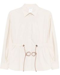 Max Mara - Drawstring-Waist Shirt - Lyst