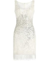 Jenny Packham - Noella Sequined Embellished Fringed Mini Dress - Lyst