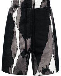 HUGO - Abstract-print Cotton Track Pants - Lyst