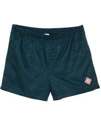CASABLANCA - Short De Bain À Monogramme En Jacquard - Lyst