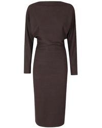 Vince - Batwing-Sleeve Midi Dress - Lyst