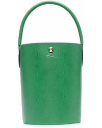 Longchamp Cuir De Russie Bucket Bag - Green