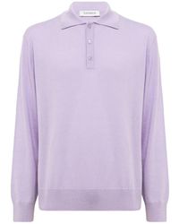 Laneus - Long-Sleeve Polo Shirt - Lyst