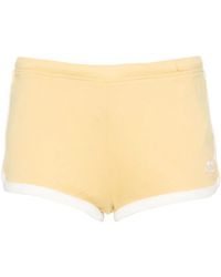 Courreges - Contrast Katoenen Shorts - Lyst