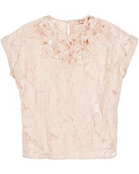 N°21 - Corded-lace T-shirt - Lyst