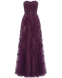 Saiid Kobeisy - Embroidered Strapless Maxi Dress - Lyst