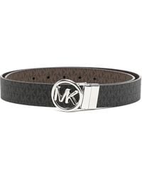 Michael Kors - All-Over Logo Print Belt - Lyst