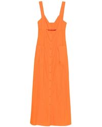 Patrizia Pepe - V-Neck Maxi Dress - Lyst