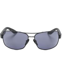 Prada - Rectangle-frame Logo-print Sunglasses - Lyst