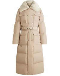 Fusalp - Vlavi Belted Faux-Fur Collar Coat - Lyst