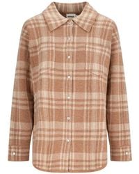 Not Shy - Jasper Checked Cashmere Overshirt - Lyst