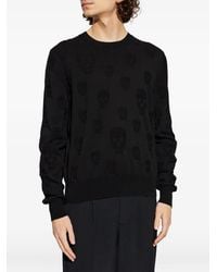 McQueen - Skull-Pattern Sweater - Lyst