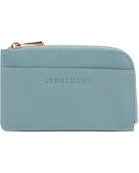 Longchamp - Le Foulonné Grained Leather Cardholder - Lyst