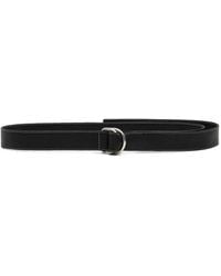 Ami Paris - Cinturón Supple De Piel Con Hebilla Doble De 35 Cm - Lyst