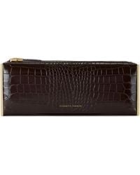 Elisabetta Franchi - Bolso de mano con efecto de piel de cocodrilo - Lyst