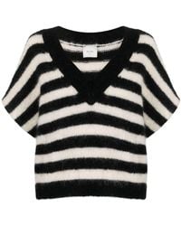 Alysi - Striped Mohair-blend Knitted T-shirt - Lyst