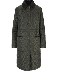 Burberry - Jas Met Ribfluwelen Kraag - Lyst
