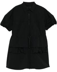 JNBY - Drawstring Puff-Sleeve Dress - Lyst