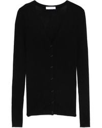 Majestic Filatures - Merino-Silk Blend Button Cardigan - Lyst