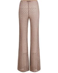 Missoni - Openwork Flared Broek - Lyst