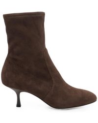 Stuart Weitzman - Madison Suede Ankle Boots - Lyst