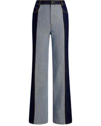 Cinq À Sept - Francine Contrast-Panel Trousers - Lyst