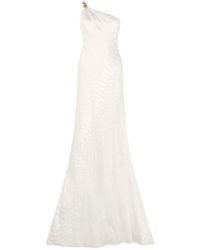 Roberto Cavalli - Extra Long One-Shoulder Dress - Lyst