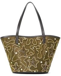 STAUD - Caro Bead-Embellished Tote Bag - Lyst