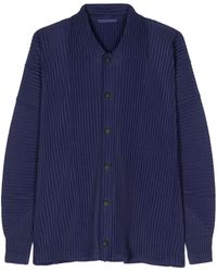 Homme Plissé Issey Miyake - Giacca-camicia Heather Pleats - Lyst