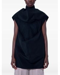 Rick Owens - Pelican Draped High-Neck Top - Lyst