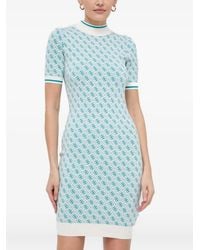 Guess - Patterned High-Neck Dress - Lyst