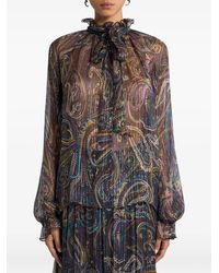 Etro - Blusa Con Motivo De Cachemira - Lyst
