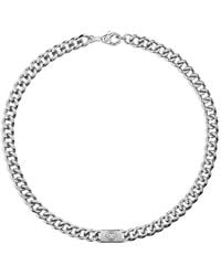 Philipp Plein - Collier Plein Tag En Chaîne - Lyst