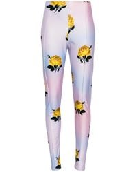 MERYLL ROGGE - Broek Met Bloemenprint - Lyst