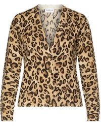 Marella - Leopard-Print Button-Up Cardigan - Lyst