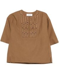 Yves Salomon - Cotton Linen Top - Lyst