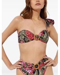 Beach Riot - Rita Ruffled Floral-Print Bikini Top - Lyst