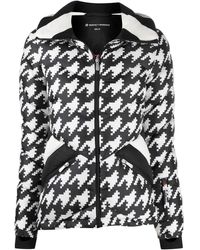 Perfect Moment - Padded Chevron Jacket With Houndstooth Print - Lyst