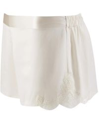 Aubade - Toi Mon Amour Lace-Trim Pajama Shorts - Lyst